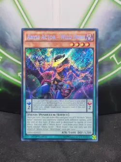 Yugioh Abyss Actor- Wild Hope DESO-EN022 Secret Rare 1st Edition NM - Image 1