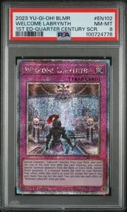 2023 YU-GI-OH! BLMR-BATTLES OF LEGEND: MONSTROUS REVENGE WELCOME LABRYNTH PSA 8 - Image 1