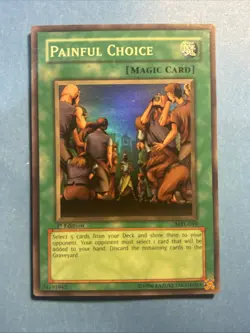 Yu-Gi-Oh! Painful Choice - MRL-049 - 1st Edition - Magic Ruler Super Rare NM - Image 1