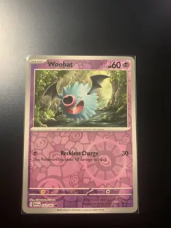 Pokemon Woobat Holo Trading Card Sword & Shield Promo 032/091 - Image 1