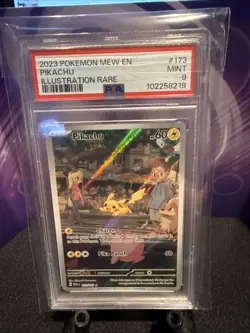 Pokemon TCG Scarlet & Violet Pikachu Holo Card 173/165 Sv: MINT PSA 9! - Image 1