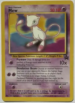 Pokemon Card - Mew #8 WoTC Black Star Promo - Image 1