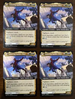 NYCC 2025 MTG Peter Parker / Amazing SPIDER-MAN PROMO Card x4 - Image 1