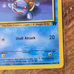 🔥Squirtle Pokemon Card 68/82 Team Rocket 1stEdition Non-Holo2000 WOTC 50HP -LP - Image 4