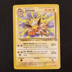 1999 Pokemon TCG Jolteon Jungle 20/64 Rare Vintage Card WOTC Non Holo - Image 1
