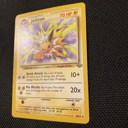 1999 Pokemon TCG Jolteon Jungle 20/64 Rare Vintage Card WOTC Non Holo - Image 2