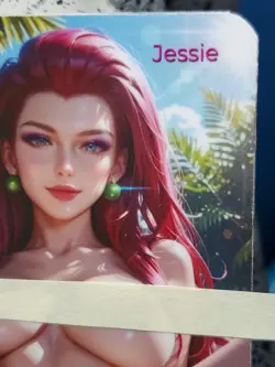 1/1 Only 1 Made Jessie Beach Spread 2 Pokemon NSFW F/N Lonestar Customs Card - Image 3