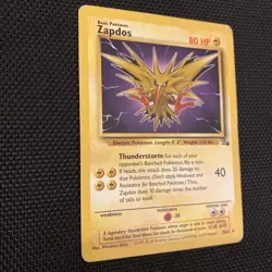 Pokemon Card - Zapdos 30/62 LP Non Holo Rare Unlimited Fossil WoTC 1999 TCG - Image 3