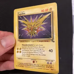 Pokemon Card - Zapdos 30/62 LP Non Holo Rare Unlimited Fossil WoTC 1999 TCG - Image 4
