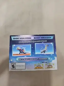 Pokemon Scarlet Violet Shiny Koraidon Miraidon Code Card - Not Scratched - Image 1