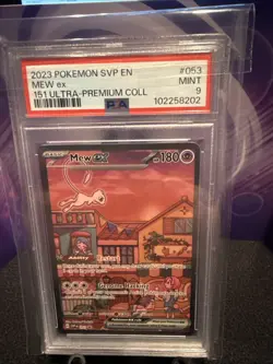 Pokemon TCG Mew EX Black Star Promo Card SVP053 MINT PSA9!! - Image 1