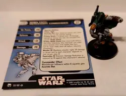Boba Fett Mercenary Commander Star Wars Miniatures Legacy Of The Force 53 W/Card - Image 1