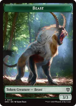 Beast | Servo Double Sided Token [Aetherdrift] MTG - Image 1