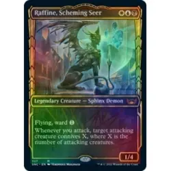 Foil Raffine, Scheming Seer (showcase) M/NM Magic MTG Streets Of New Capenna - Image 1