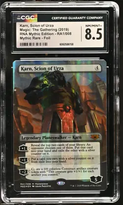 KARN, SCION OF URZA Masterpiece Series: Mythic Edition Foil Mythic CGC 8.5 MTG - Image 1