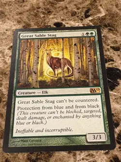GREAT SABLE STAG Magic MTG M10 Core Set LP - Image 1