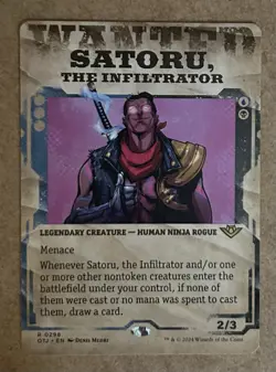 Satoru, the Infiltrator (Showcase) - Outlaws of Thunder Junction - NM MTG - Image 1