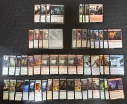 MTG Magic The Gathering Lot Of 55 Loose Cards 2015-2020! - Image 1