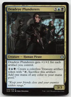 MTG Deadeye Plunderers U Ixalan 220 LP - Image 1