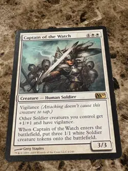 CAPTAIN OF THE WATCH Magic MTG M10 Core Set LP - Image 1