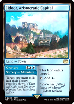 MTG Jidoor, Aristocratic Capital 284 Rare Foil Land Borderless Final Fantasy - Image 1