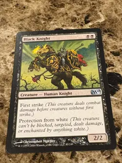 BLACK KNIGHT Magic MTG M10 Core Set LP - Image 1