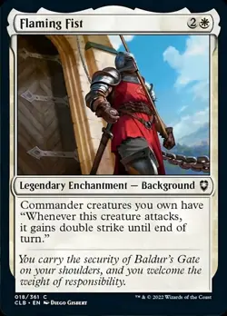 Flaming Fist - Foil - Battle for Baldur's Gate - MTG - Image 1