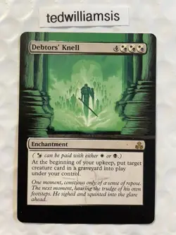 Debtors' Knell MtG Guildpact Altered Art Extended & Borderless - Image 1