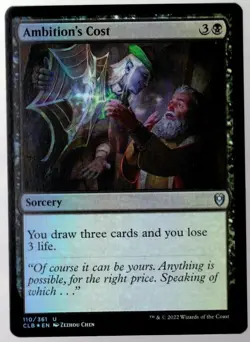 Ambition's Cost - Foil - Baldur's Gate - MTG - Image 1