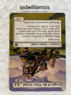 Knight of the White Orchid MtG Shards of Alara Altered Art Extended & Borderless - Image 4