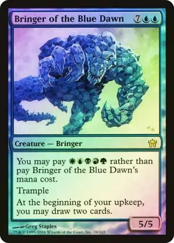 FOIL Bringer of the Blue Dawn ~ Fifth Dawn [ Excellent ] [ Magic MTG - Image 1