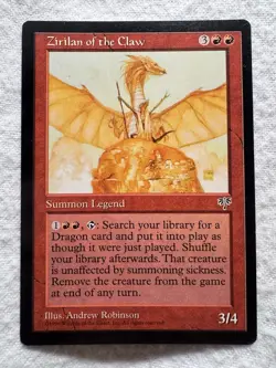 MTG - Zirilan of the Claw - Mirage - LP - Free Shipping! - Image 1
