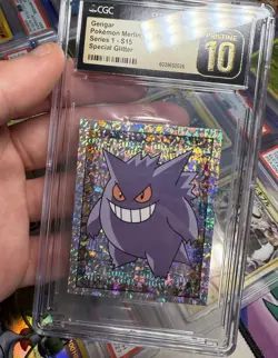 1998 Pokemon Merlin Stickers Gengar Series 1 S15 CGC PRISTINE 10 Low Pop 11 Holo - Image 1