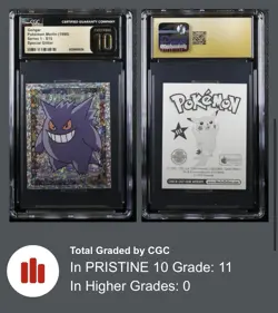 1998 Pokemon Merlin Stickers Gengar Series 1 S15 CGC PRISTINE 10 Low Pop 11 Holo - Image 2