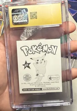 1998 Pokemon Merlin Stickers Gengar Series 1 S15 CGC PRISTINE 10 Low Pop 11 Holo - Image 3
