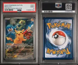 2023 POKEMON SV BLACK STAR PROMOS - SVP EN #027 PIKACHU PALDEA EVOLVED ETB PSA 9 - Image 1