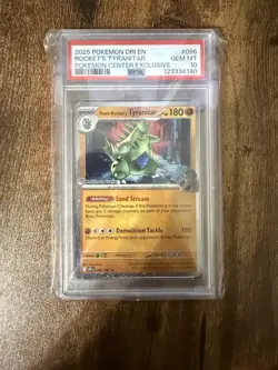 Pokemon TCG Team Rockets Tyranitar Pokemon Center - Image 1