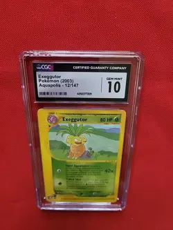 GEM MINT Pokemon: Exeggutor #12/147 Aquapolis 2003 Rare Non-holo - CGC 10 - C50 - Image 4