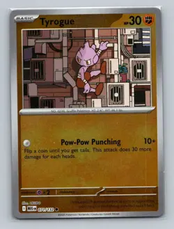 1x Tyrogue Reverse Holo #071/132 Pokemon Mega Evolution - Pokemon NM - Image 1