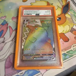 Pokemon Pikachu TCG VMAX Vivid Voltage Holo Card 188/185 Secret Rare PSA 10 - Image 1
