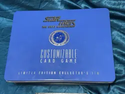 1995 STAR TREK Limited Edition TIN Customizable Game Cards CCG + Players Guide - Image 2
