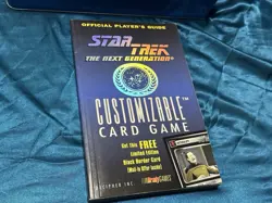 1995 STAR TREK Limited Edition TIN Customizable Game Cards CCG + Players Guide - Image 3