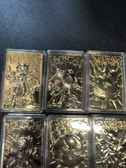 1999 Pokemon 23K Gold-Plated Burger King Lot of 7 Nintendo Promo Trading Cards - Image 3