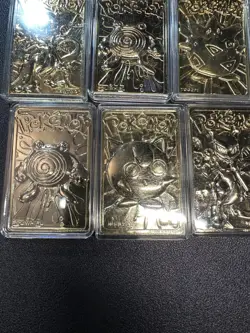 1999 Pokemon 23K Gold-Plated Burger King Lot of 7 Nintendo Promo Trading Cards - Image 5
