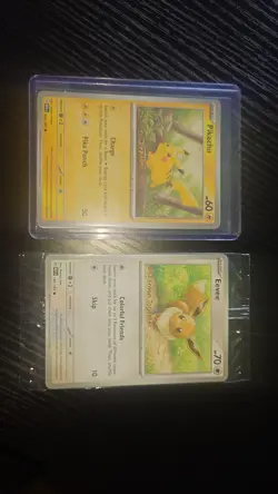 Pokemon Pikachu and Eevee Pokemon Together Promo Cards Set - Image 1