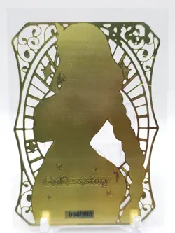 Goddess Story - Gold Metal Waifu Card - Raiden Shogun - NUMBERED 098/200 - Image 2