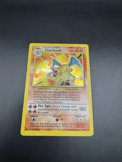 Pokemon TCG Charizard Base Set Holo Unlimited Rare Card 4/102 Vintage 1999 - Image 2