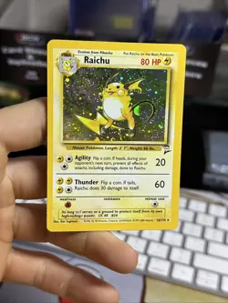 #4 Raichu 16/130 Base Set 2 2000 Holo Rare WOTC Pokemon Card TCG - Image 3