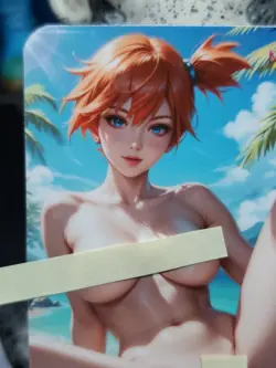 1/1 Only 1 Made Misty Beach 2 Pokemon NSFW Topless Lonestar Customs Waifu Card - Image 2
