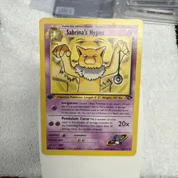 Pokemon Card - Sabrina's Hypno Gym Challenge 1st Edition 56/132 Uncommon LP+/NM- - Image 1